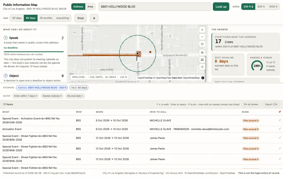 Public Information Map